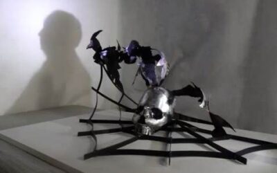 Alfred Hitchcock The Birds Shadow Sculpture