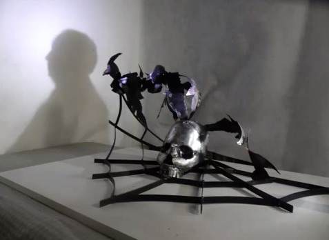 Alfred Hitchcock The Birds Shadow Sculpture