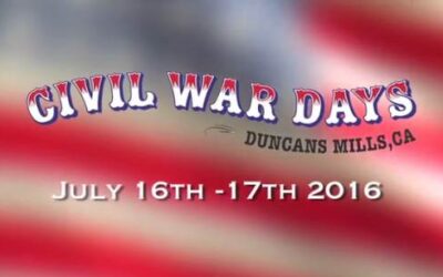 Civil War Days Returns to Duncan Mills