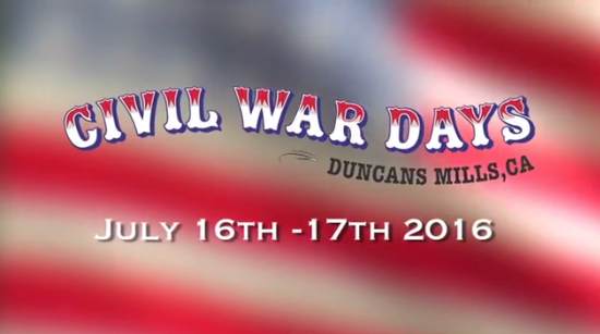 Civil War Days Returns to Duncan Mills