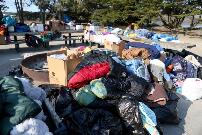 Amid devastating Wine Country fire, some evacuees find refuge at the beach