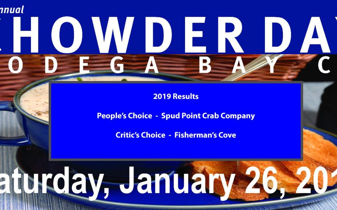 Bodega Bay Chowder Day 2019 Results