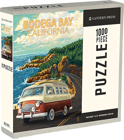 1000 Piece Puzzle Bodega Bay, California, Camper Van