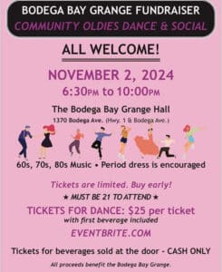 Bodega Bay Grange Annual Oldies Dance