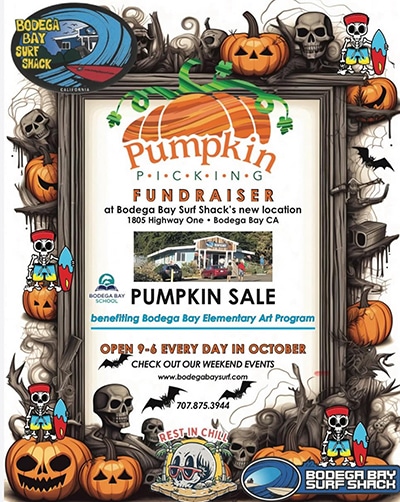 Pumpkin Picking Fundraiser organized by Bodega Bay Surf Shack