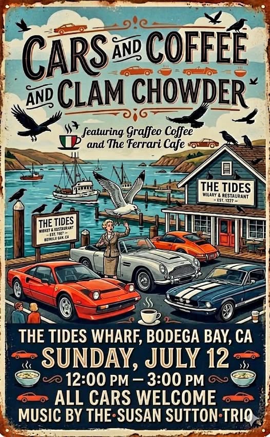 Cars and Coffee and Clam Chowder